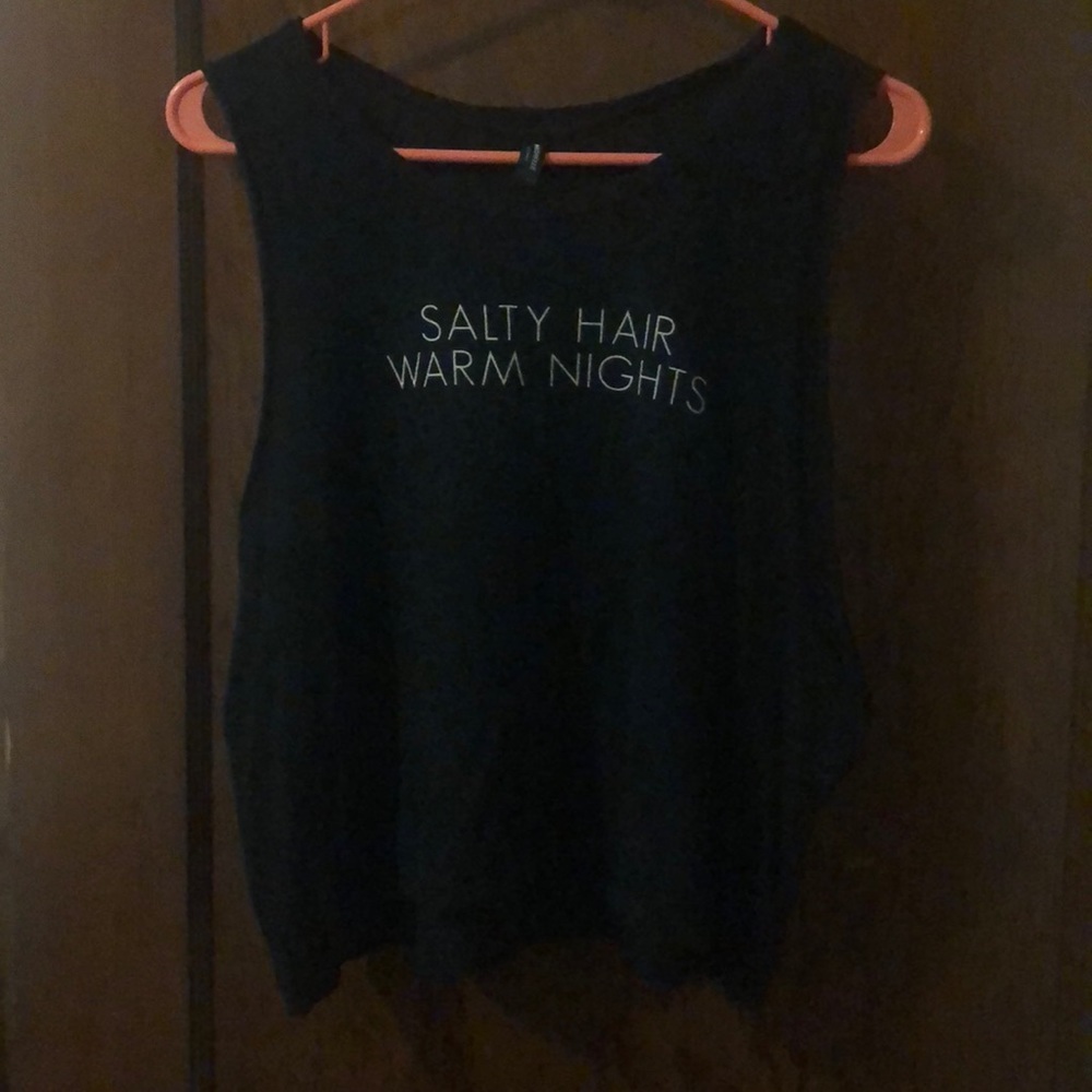 Crop top muscle tee